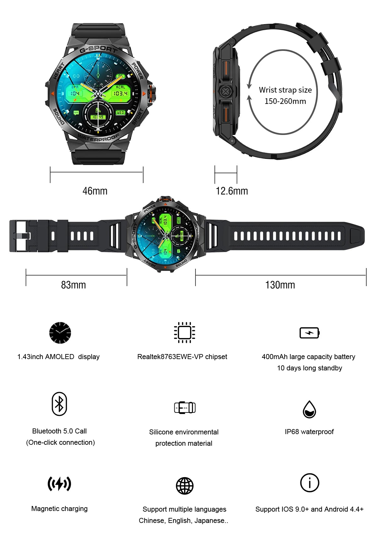 Smartwatch LEMFO K62